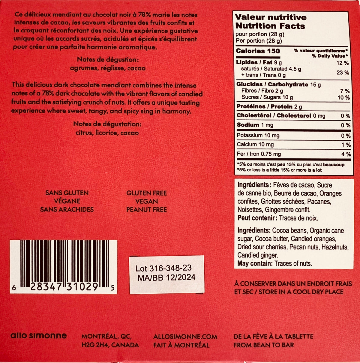 Allo Simonne Mendiant 78%