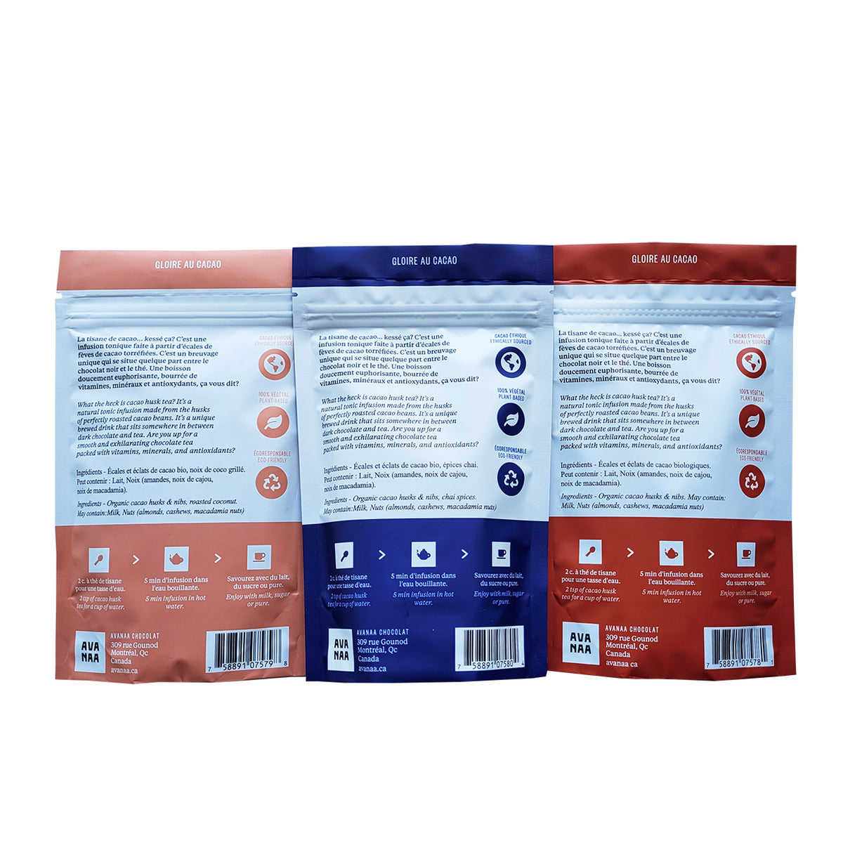 Avanaa Indusion of cocoa TEA - ingredients