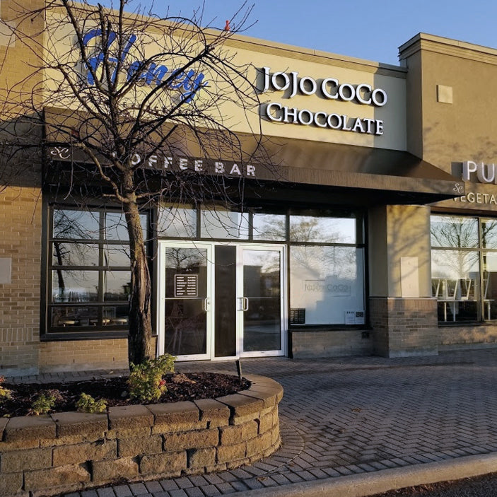 Exterior photo of JoJo CoCo Chocolate Shop, Terry Fox Drive, Kanata, ON