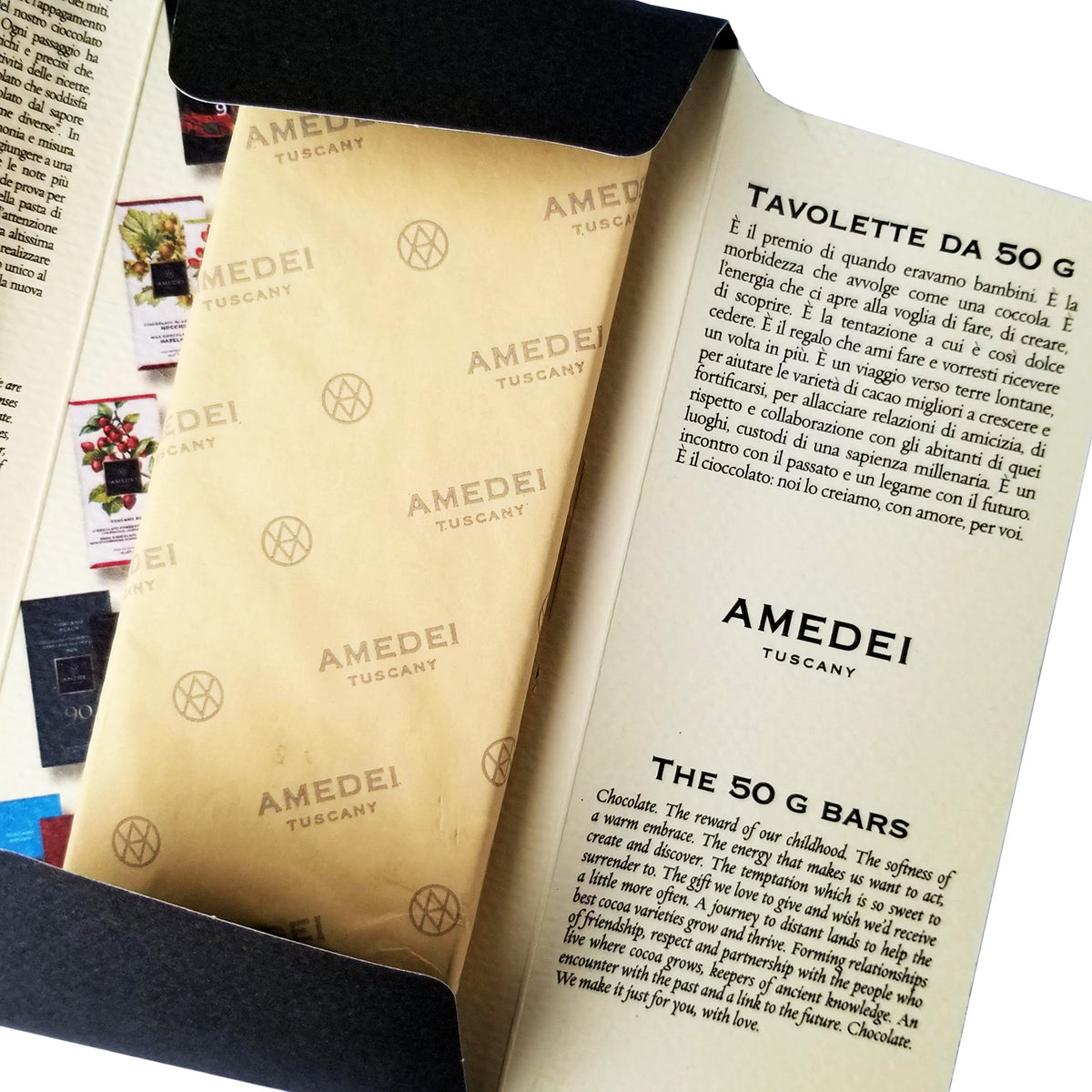 Amedei Tuscany Chocolate unwrapping