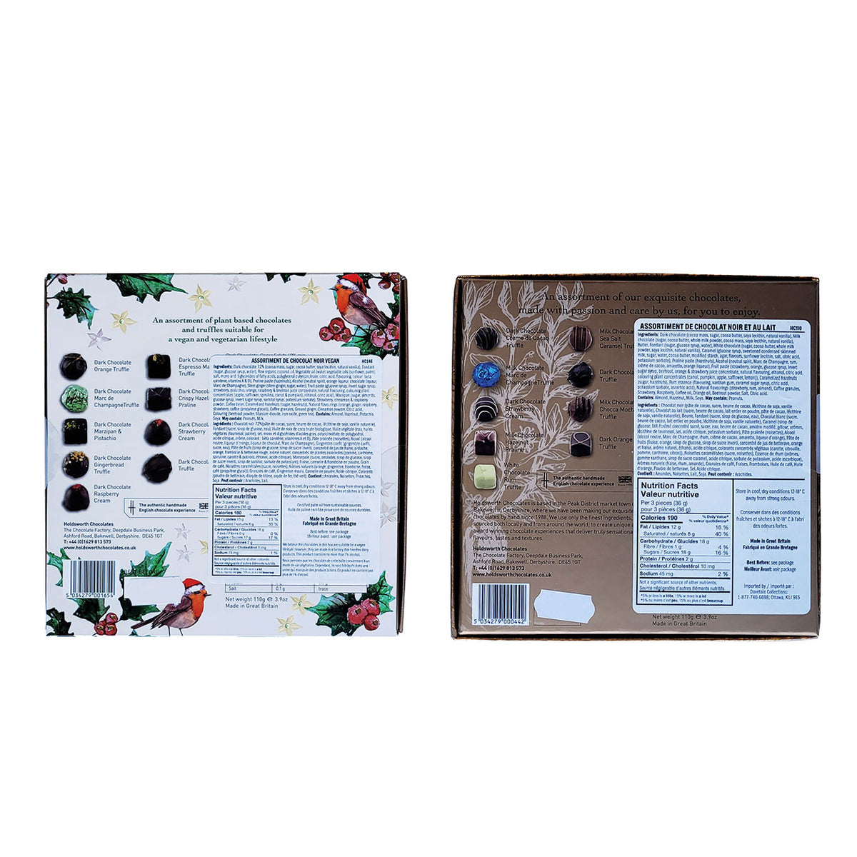 Holdsworth Chocolate Assortments  ingredients