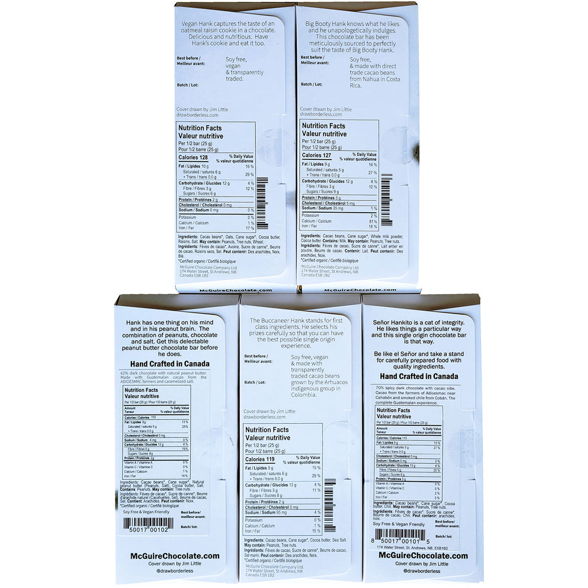 Hank  McGuire Chocolate Company - ingredients