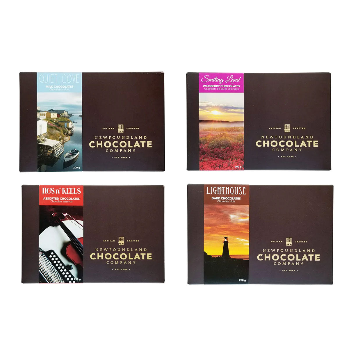Newfoundland Chocolate Company, Assorted boxes of chocolates