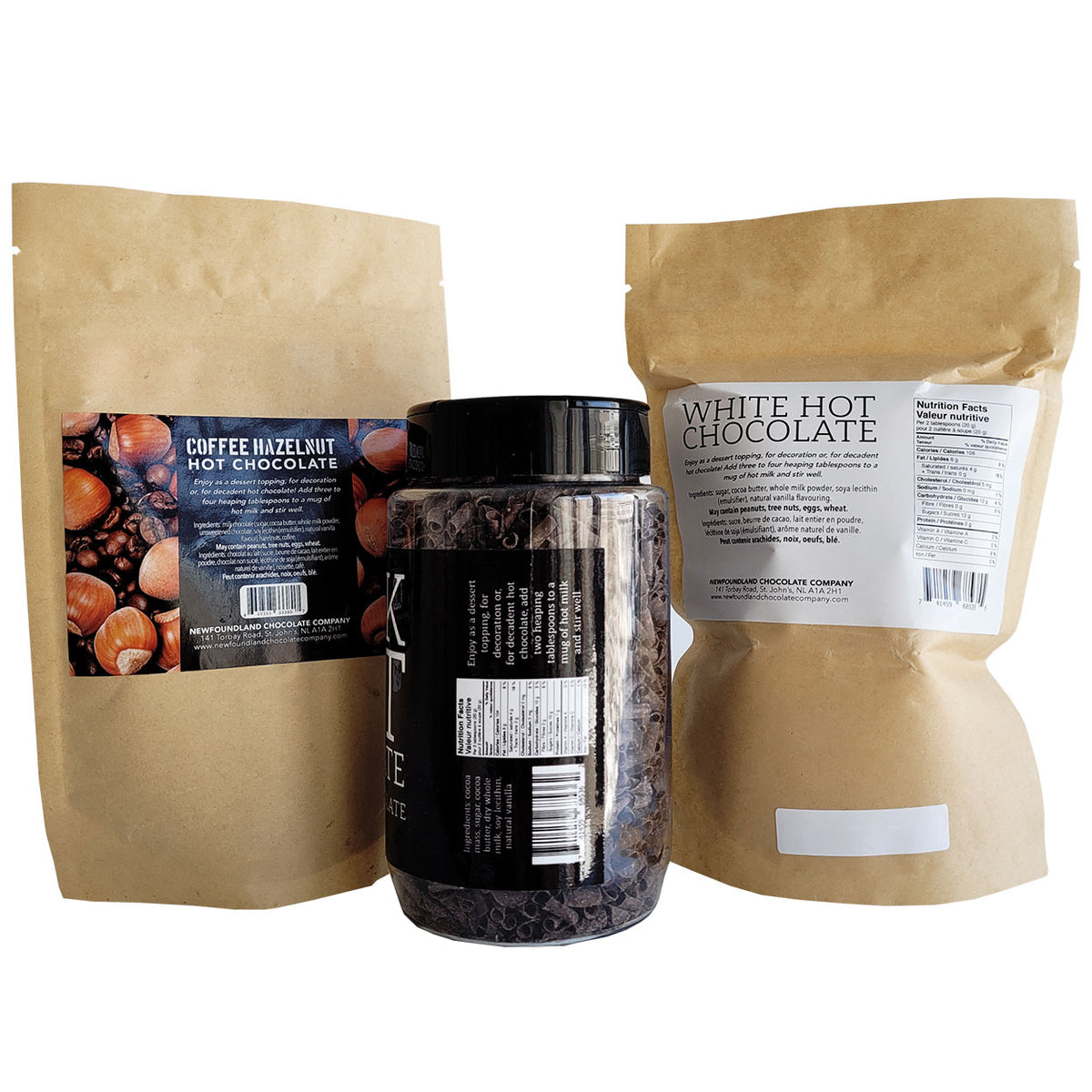 Newfoundland Chocolate Company - hot chocolate - ingredients