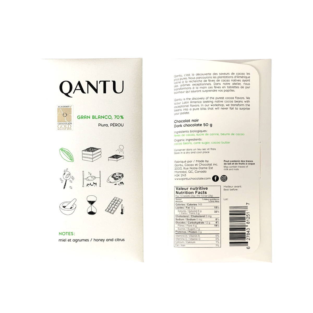 Qantu made in Montreal, bean to bar