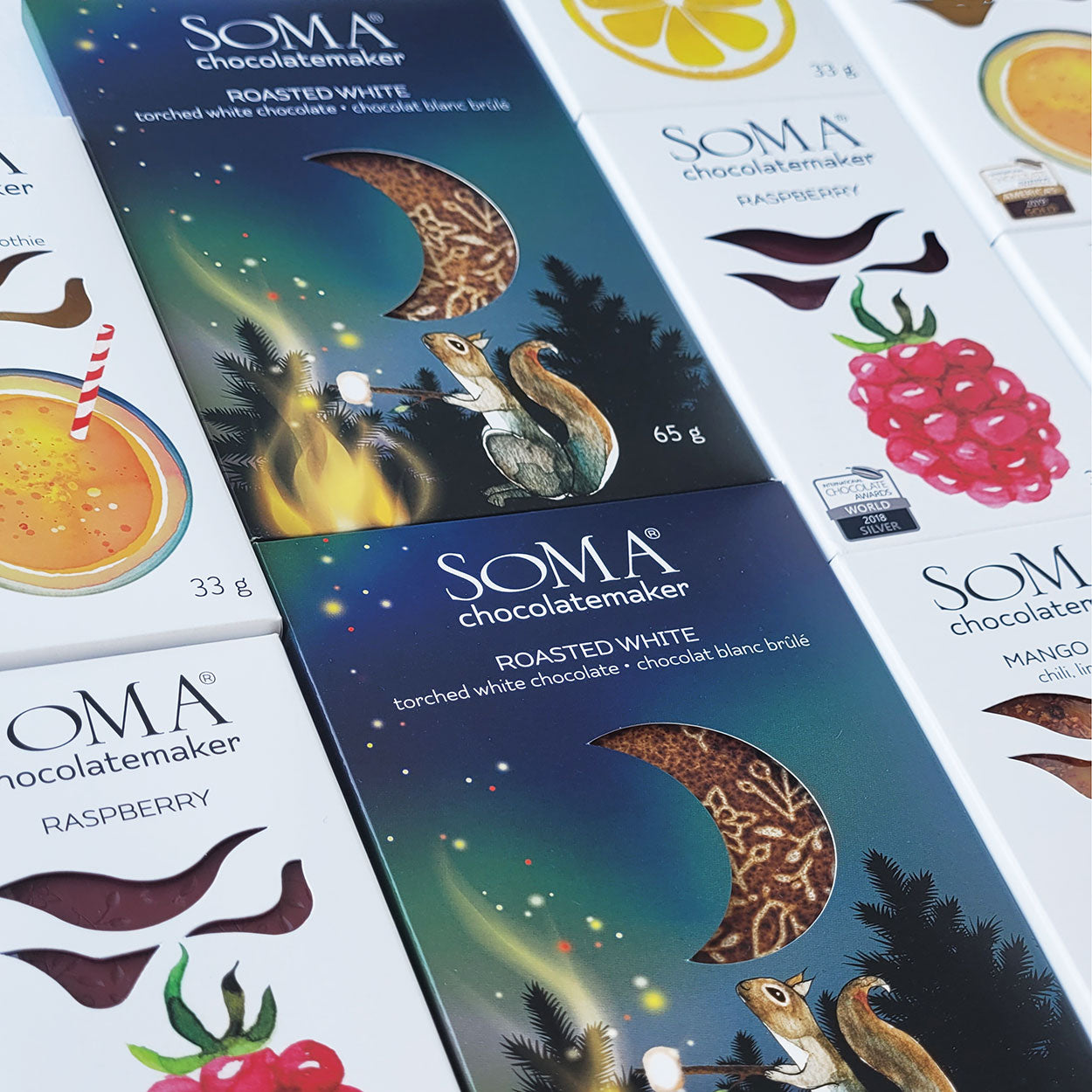 Soma white chocolate bars, JoJoCoCo, Ottawa